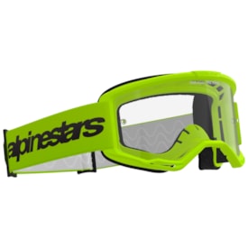 Segunda imagem do produto Óculos Alpinestars Vision 3 Wordmark Amarelo Fluor
