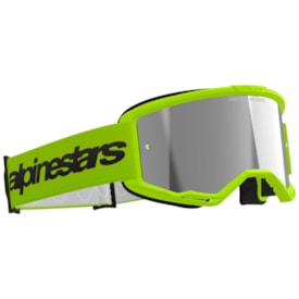 Segunda imagem do produto Óculos Alpinestars Vision 3 Wordmark Espelhado Amarelo Fluor