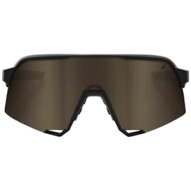 Segunda imagem do produto Óculos de Sol 100% S3 Soft Tact Black Gold Preto