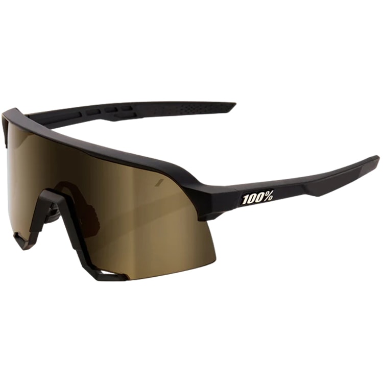 Óculos de Sol 100% S3 Soft Tact Black Gold Preto