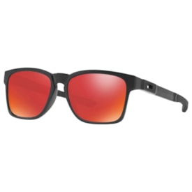 Oculos De Sol Oakley Catalyst Preto Lente Vermelha Iridium