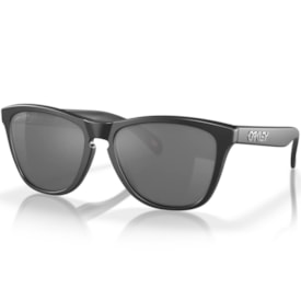 Oculos De Sol Oakley Frogskins Preto Com Lente Preta Polarizada Prizm