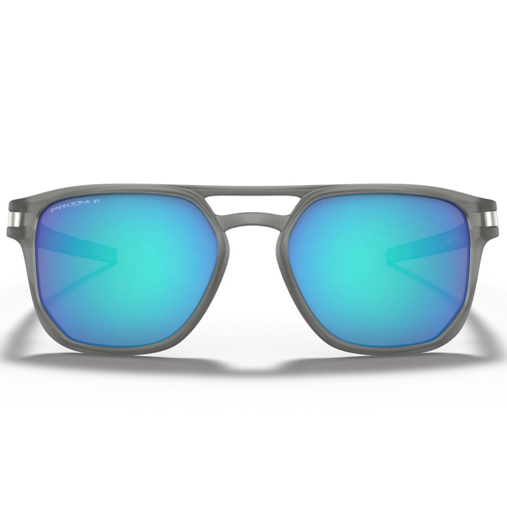 Oculos De Sol Oakley Latch Beta Cinza Lente Azul Prizm Polarizado