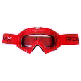 Segunda imagem do produto Óculos de Trilha Rider Mx Vermelho