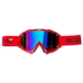 Segunda imagem do produto Óculos de Trilha Rider Mx Vermelho Espelhado