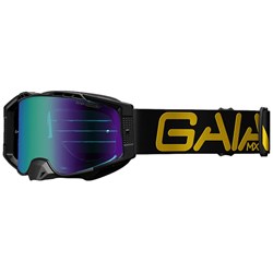 Óculos Gaia Shield Gold Espelhado Preto Dourado