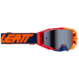 Óculos Leatt Velocity 6.5 Cryztal Iriz Flame Laranja Azul Vermelho