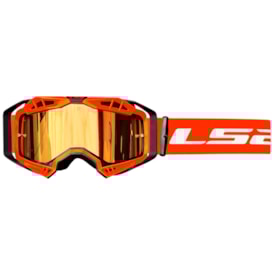 Óculos Ls2 Aura Pro Espelhado Laranja