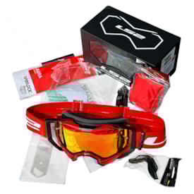 Segunda imagem do produto Óculos Ls2 Aura Pro Espelhado Vermelho