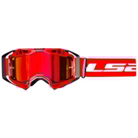 Óculos Ls2 Aura Pro Espelhado Vermelho