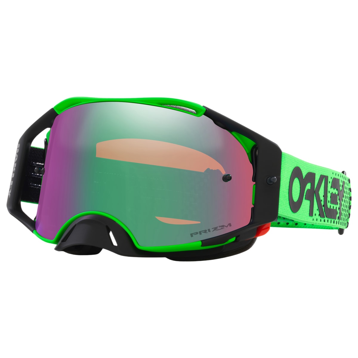 Óculos Oakley Airbrake MX Green Prizm Espelhado Verde Preto