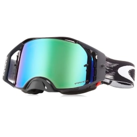 Óculos Oakley Airbrake Mx Jet Black Jade Preto Verde