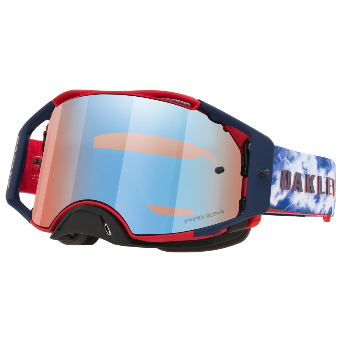 Óculos Oakley Airbrake MX Maxime Renaux Signature Series Espelhado Azul