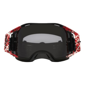 Segunda imagem do produto Óculos Oakley Airbrake MX Red Eddie Fumê Preto Vermelho