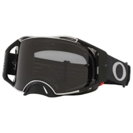 Óculos Oakley Airbrake Mx Tuff Blocks Dark Gunmetal Preto