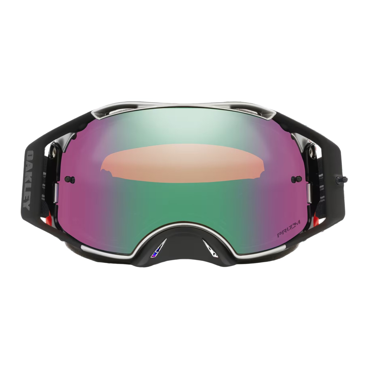 Segunda imagem do produto Óculos Oakley Airbrake MX Tuff Blocks Jade Iridium Gunmetal Preto Verde