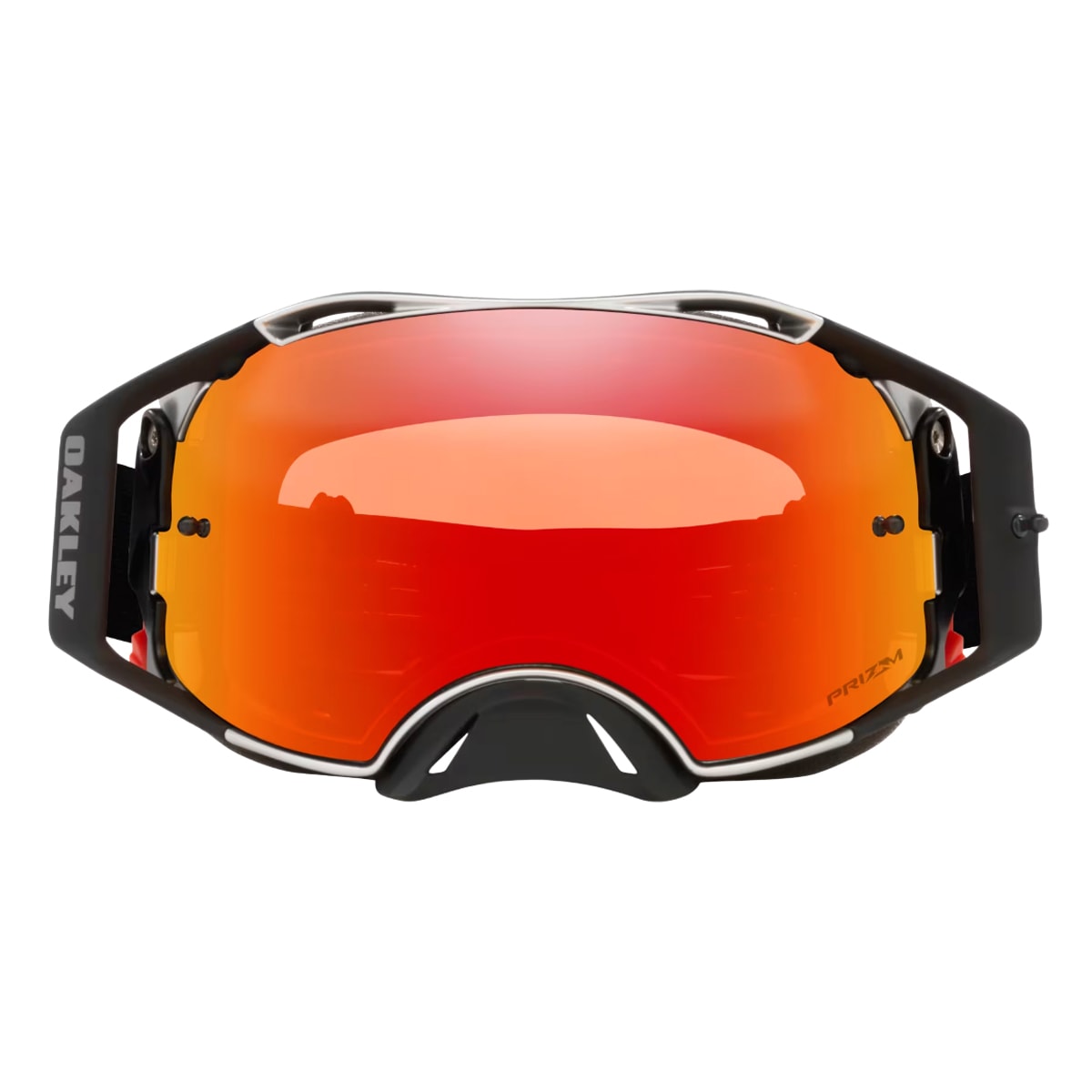 Segunda imagem do produto Óculos Oakley Airbrake MX Tuff Blocks Preto Torch Vermelho