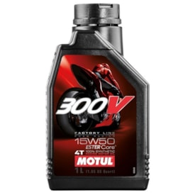 Óleo Motul 300V 100% Sintético 15W50 4 Tempos