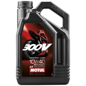 Óleo MOTUL 300V 100% Sintético 5W40 - 4 Tempos