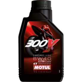 Óleo MOTUL 300V 100% Sintético 5W40 - 4 Tempos