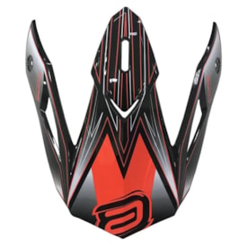 Pala Capacete Asw Core Rush Laranja Preto