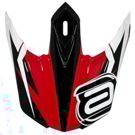Pala Capacete Motocross Asw Image Race Vermelho