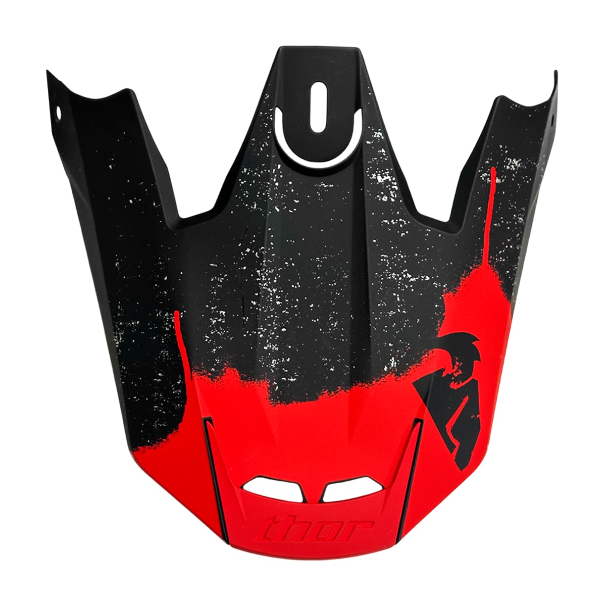 Pala Capacete Thor Verge S17 Object Preto Vermelho
