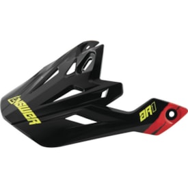 Pala De Capacete Answer Ar1 Pro Glo Vermelho Preto