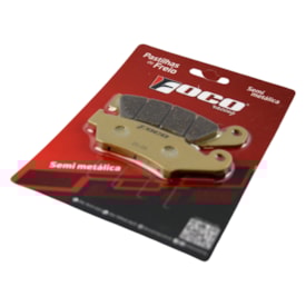 Segunda imagem do produto Pastilha de Freio Dianteira Rmz 250 - Rmz 450 Semi-Metálica Foco Racing