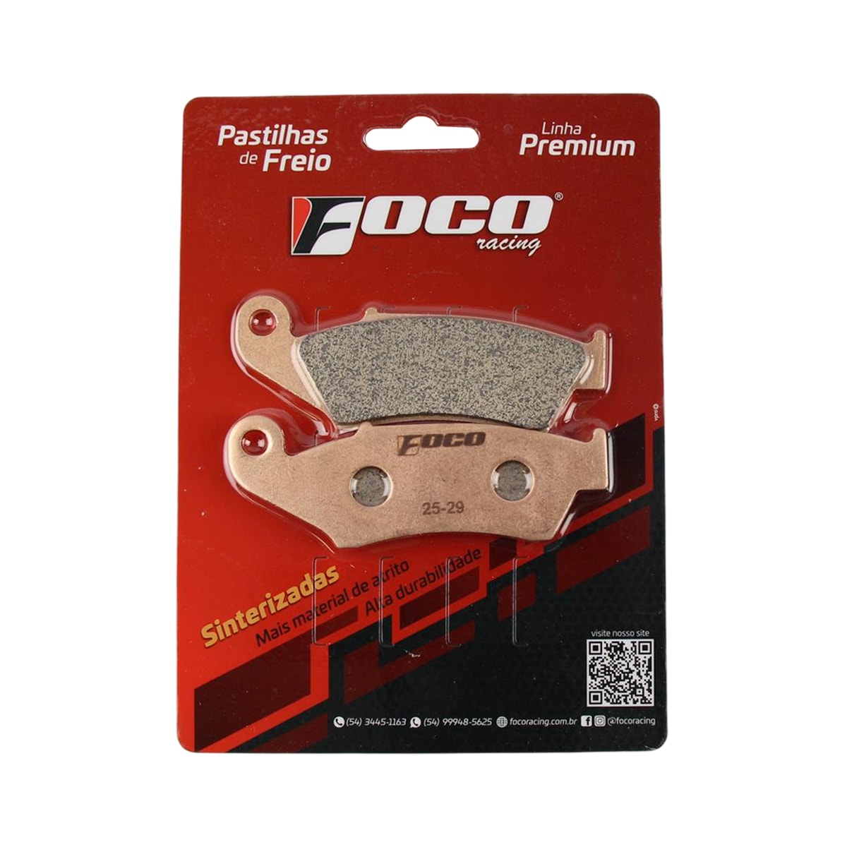 Pastilha de Freio Dianteira Yz 125 98/07 - Yz 250 98/07 Sinterizada Foco Racing