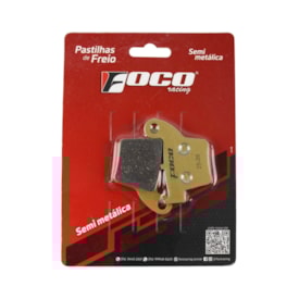 Pastilha de Freio Traseira Crf 250f - Crf 300f Semi Metálica Foco Racing