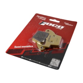 Segunda imagem do produto Pastilha de Freio Traseira Crf 250f - Crf 300f Semi Metálica Foco Racing