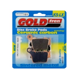 Segunda imagem do produto Pastilha de Freio Traseira Ktm 150 250 300 350 450 Exc Excf 04/25 Gold Fren Sinterizada