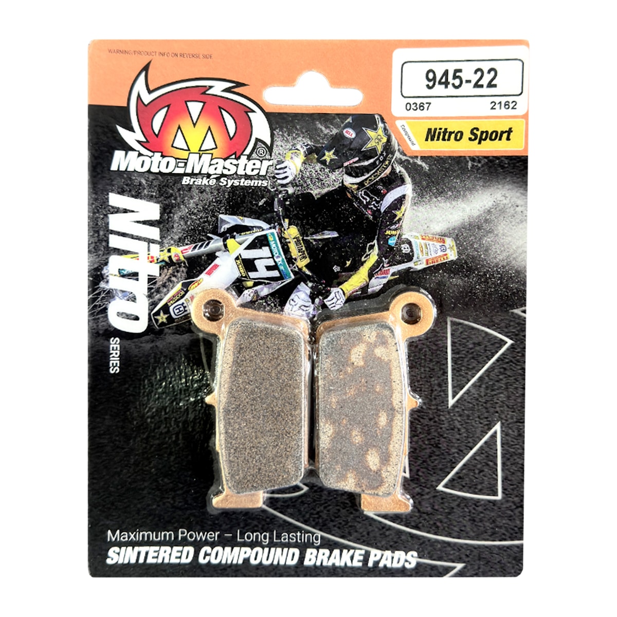 Segunda imagem do produto Pastilha de Freio Traseira Wrf 250 - Wrf 450 Sinterizada Moto Master