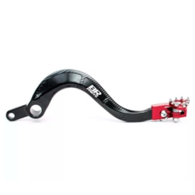 Pedal de Freio Crf 150r Br Parts Black Series Preto Vermelho