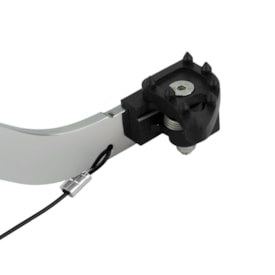 Segunda imagem do produto Pedal de Freio Crf 250f - Crf 300f Foco Racing Prata Preto Ponta Retrátil