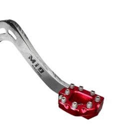 Segunda imagem do produto Pedal de Freio Crf 250f - Crf 300f Mid Racing Prata Vermelho