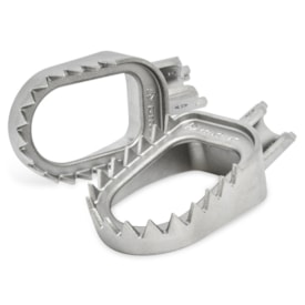 Pedaleira Beta 2T 20/22 - 4T 20/22 Biker Shark Inox Prata