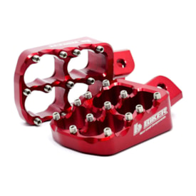 Pedaleira Biker Alumínio Gasgas 01/16 Vermelho