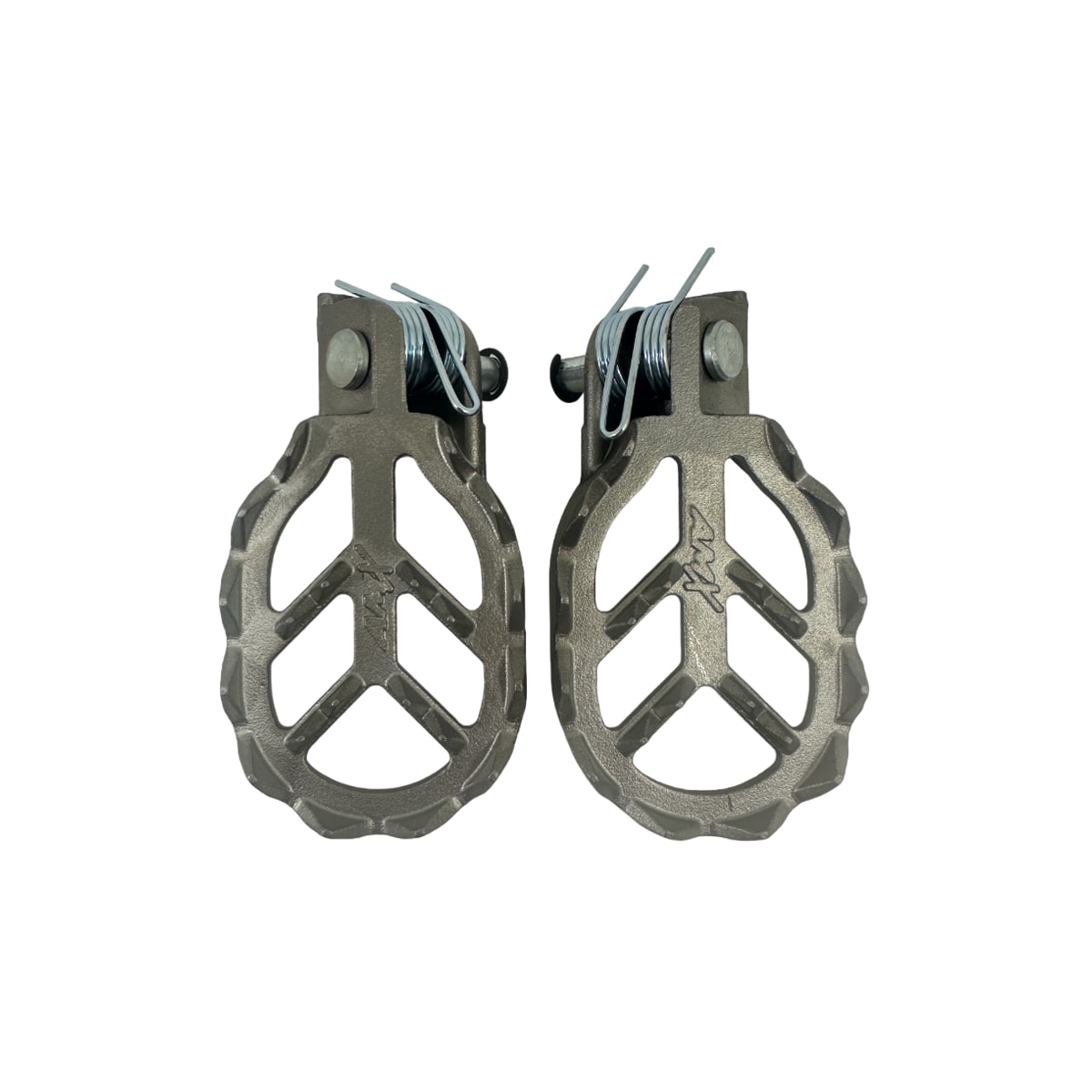 Segunda imagem do produto Pedaleira Crf 230f 250f 300f Amx Inox com Pino e Mola