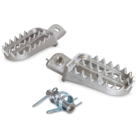 Segunda imagem do produto Pedaleira Crf 230f - Crf 250f 4win Hunter Premium Inox Prata