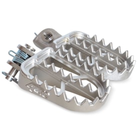 Pedaleira Crf 230f - Crf 250f 4win Hunter Premium Inox Prata