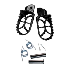 Pedaleira Crf 250f - Crf 230 - Tornado - Xr 200 Mola E Pino Okta Preto