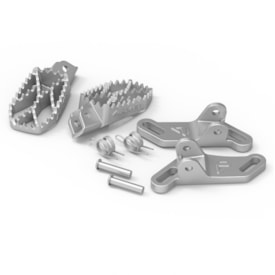 Pedaleira Crf 250f Inox Anker - com Suporte