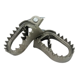 Pedaleira Crf 250r 04/24 - Crf 450r 02/24 Amx Dragon Inox com Pino e Mola