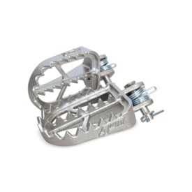 Segunda imagem do produto Pedaleira Crf 300f 4win Hunter Premium Inox Prata