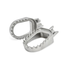 Pedaleira Crf 300f Biker Shark Inox Prata