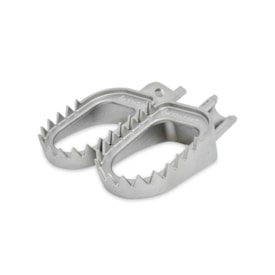 Segunda imagem do produto Pedaleira Crf 300f Biker Shark Inox Prata