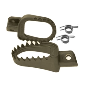 Pedaleira Gasgas 18/20 Biker Shark Inox Com Molas