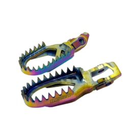 Pedaleira Husqvarna 125 250 350 450 Tc Fc 23/27 Rezzy Titânio Rainbow